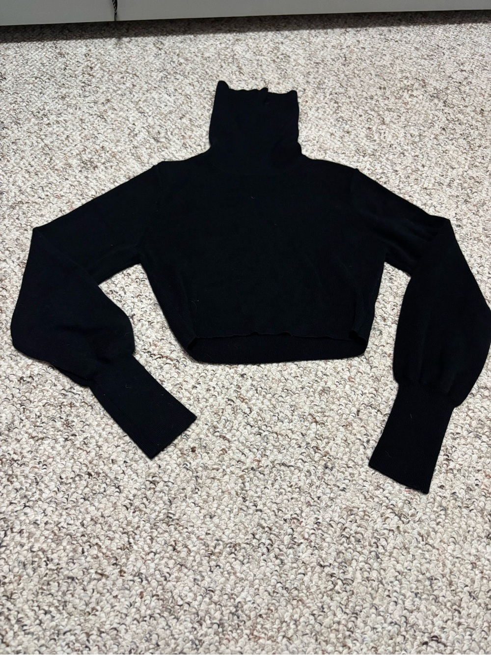 Wilfred Black Turtleneck Knit Top